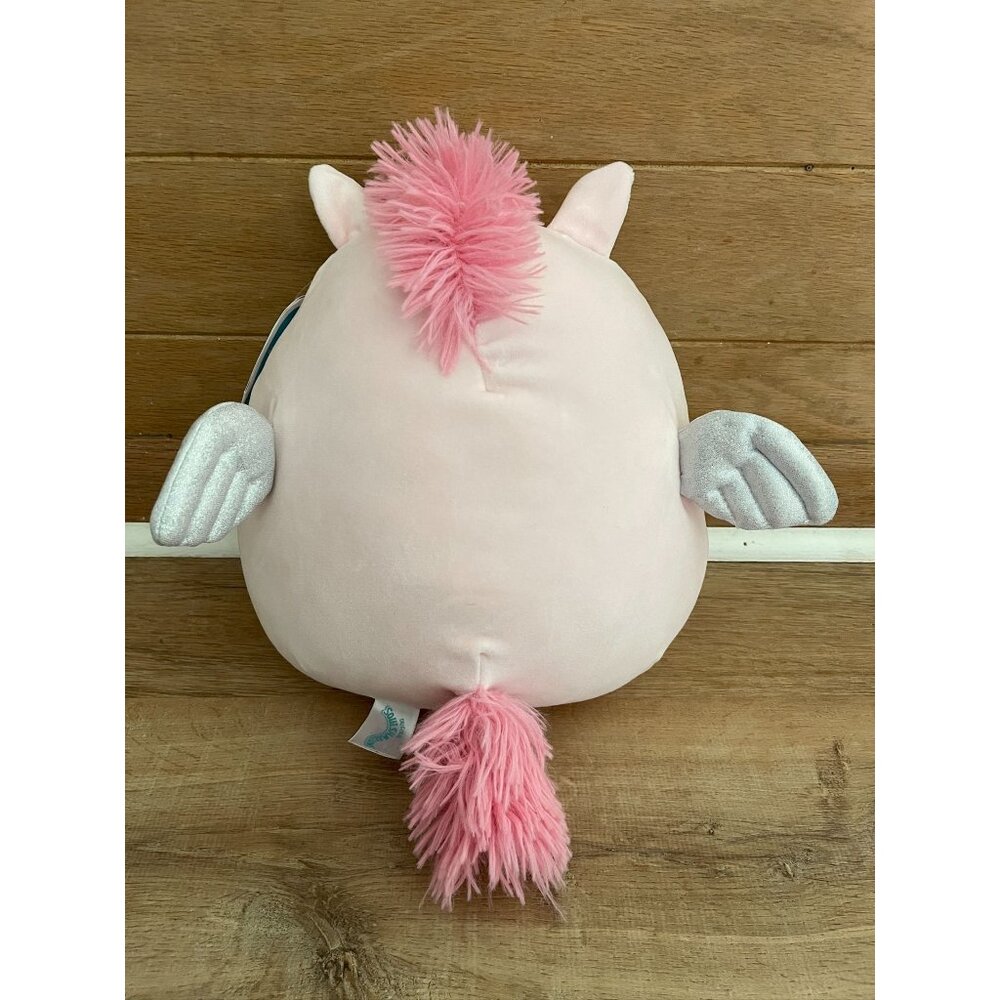 NWT Squishmallows 2022 Pandora the Pegasus Unicorn Plush Toy 10" Pink & Pastel - Picture 3 of 6